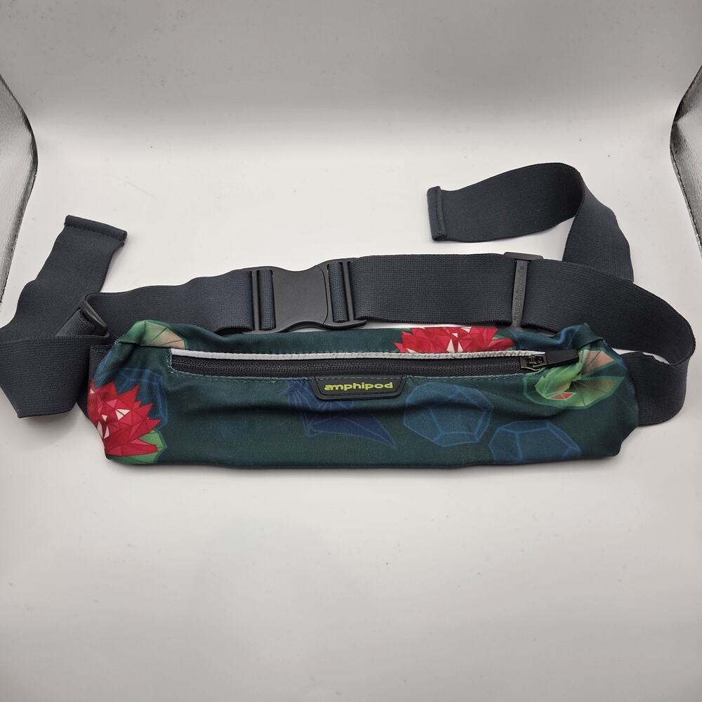 Amphipod Running Belt Waist Pack Floral Water Resistant Jogging‎ Fitness Travel